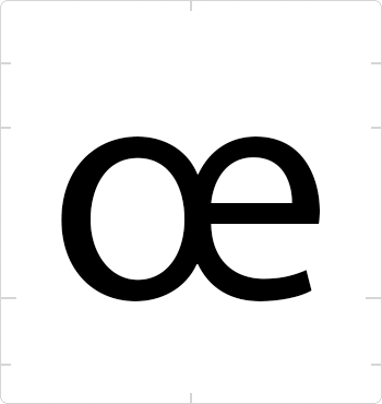 lowercase oe ligature